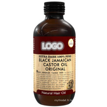 Huile capillaire extra foncée 100% naturelle à l&#39;huile de ricin jamaïcaine noire